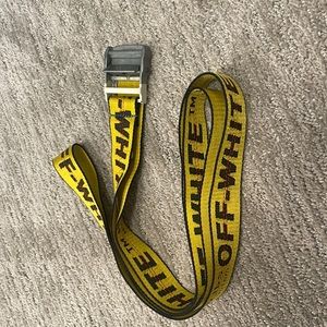 Off white industrial belt